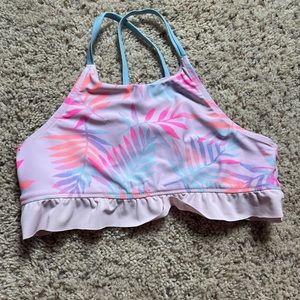 Justice Reversible Swimsuit. Size 10 top and bottom.